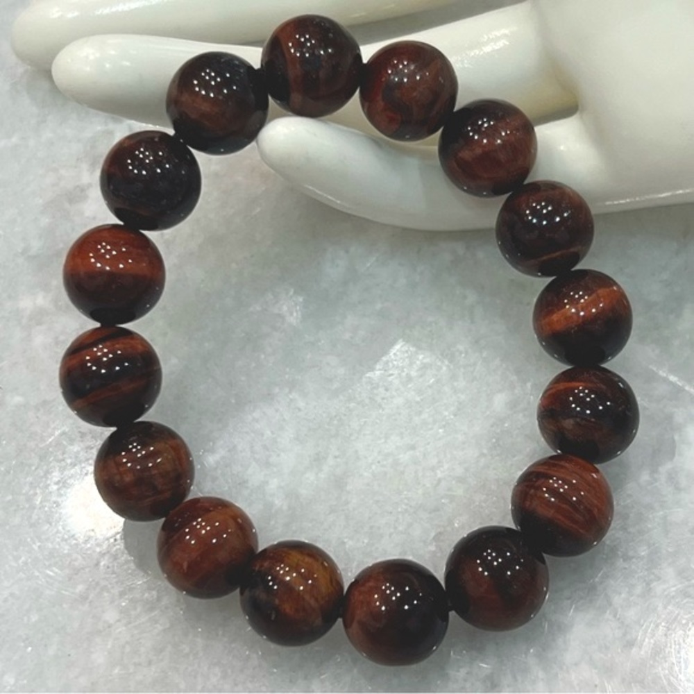 South African Red Tiger’s Eye Stretch Bracelet